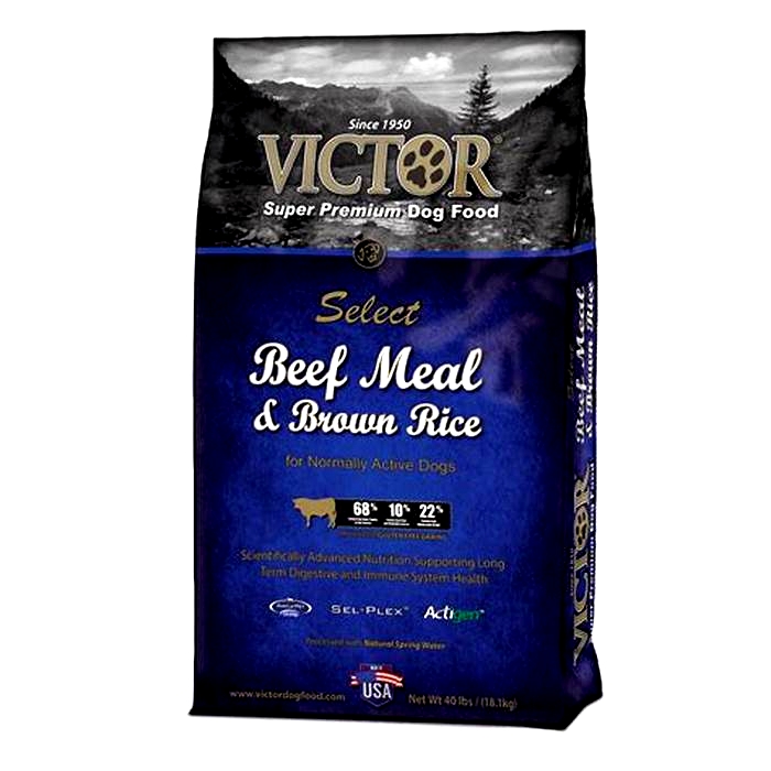 What meat is in Victor dog food